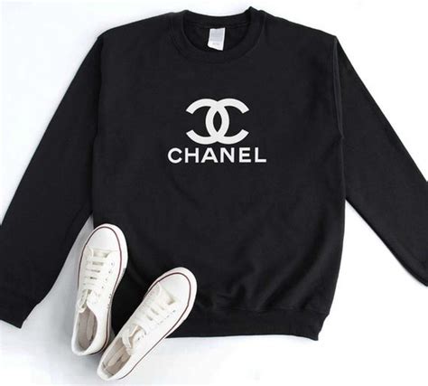 chanel inspired sweatsuit|chanel sweatshirt pullovers.